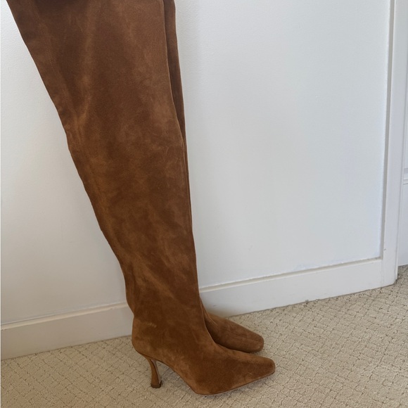 NWT STAUD KNEE HIGH BOOT - TAN SUEDE - 37 - Picture 2 of 10